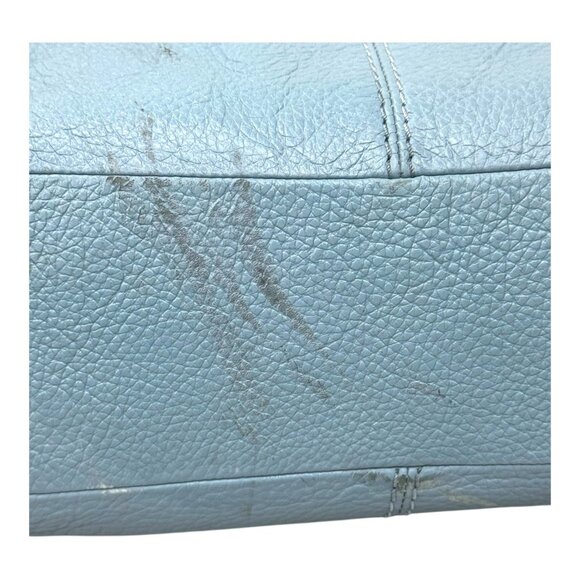 Coach Small Lexy Purse Pocketbook Womens Classic Leather Shoulder Bag Blue READ - Picture 6 of 10